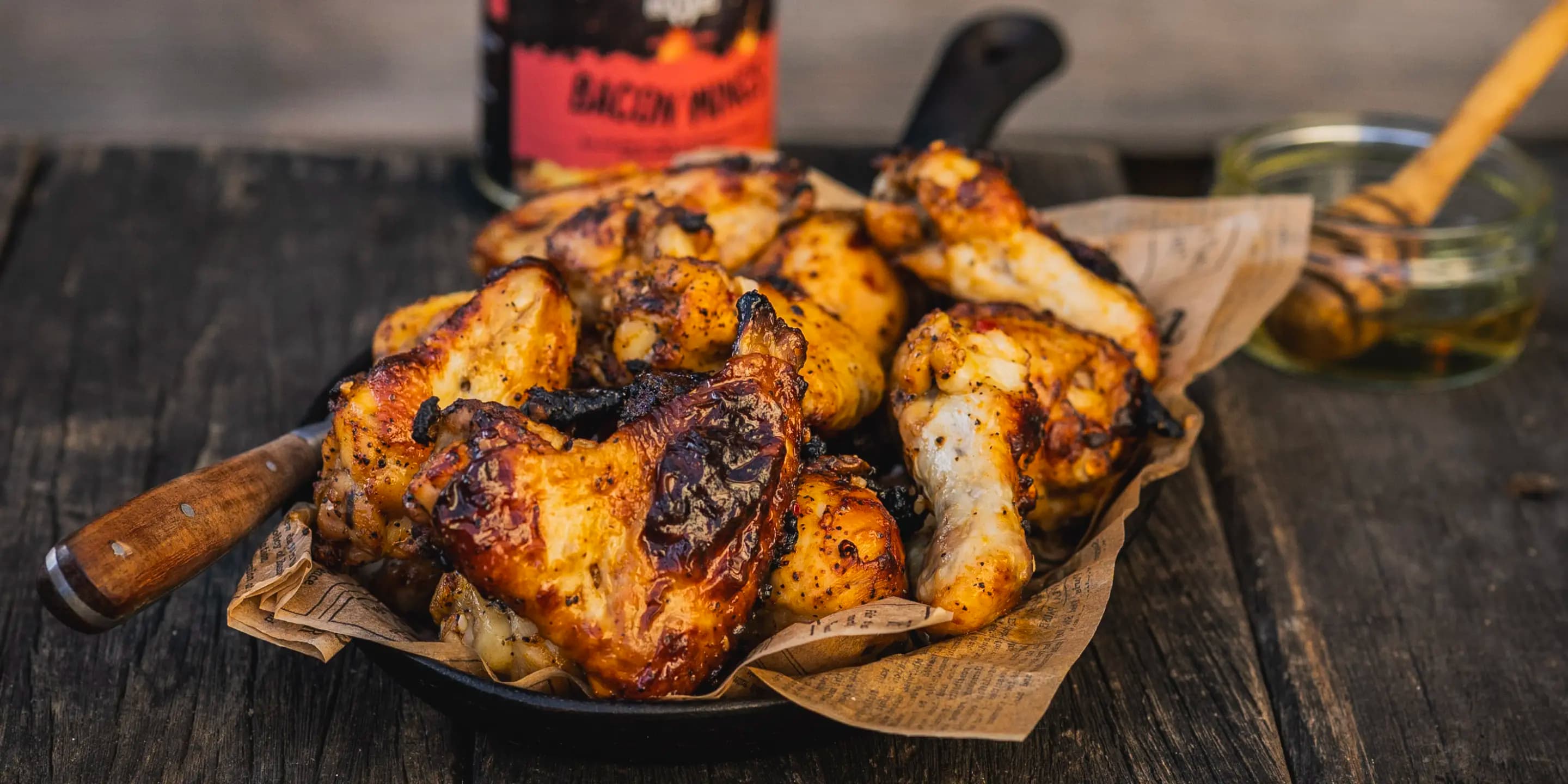Honig-Bacon Chicken Wings